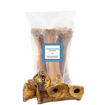American Pet Supplies Country Living 8" Natural Beef Shin Bone Dog Chew In Brown