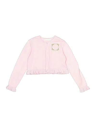 Pre-owned American Princess Kids' Cardigan Sweater In Pink