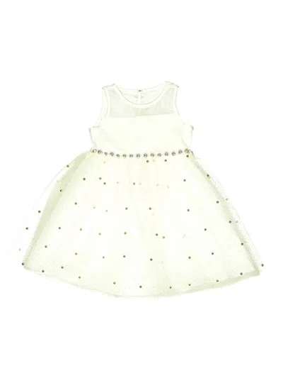 Pre-owned American Princess Kids' Dress In White