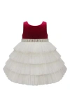 American Princess Velvet Tiered Dress