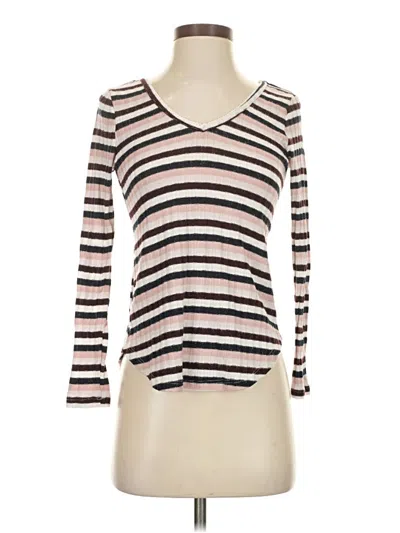 Pre-owned American Rag Cie 3/4 Sleeve T-shirt In White