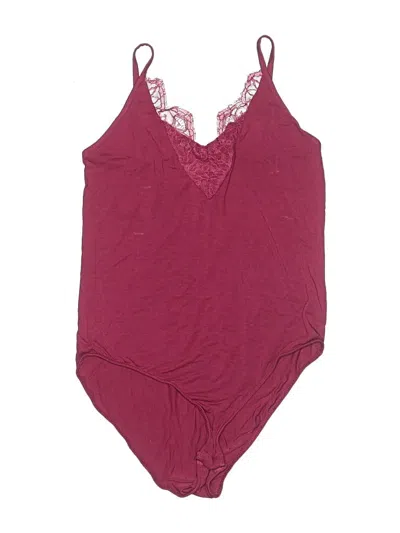 Pre-owned American Rag Cie Bodysuit In Burgundy