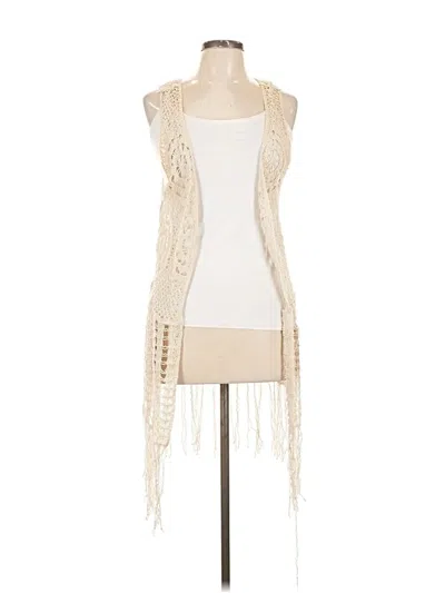 Pre-owned American Rag Cie Cardigan Sweater In White