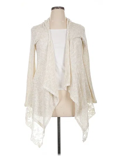 Pre-owned American Rag Cie Cardigan Sweater In White