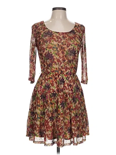 Pre-owned American Rag Cie Casual Dress In Brown