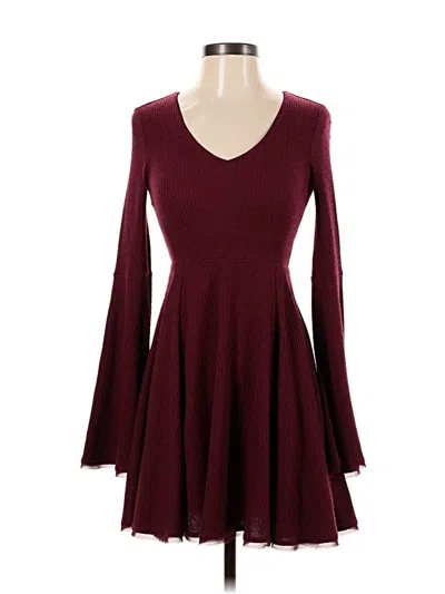 Pre-owned American Rag Cie Casual Dress In Burgundy