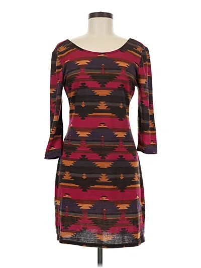 Pre-owned American Rag Cie Casual Dress In Burgundy