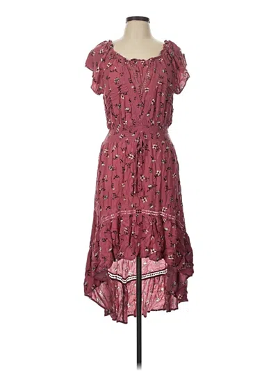 Pre-owned American Rag Cie Casual Dress In Burgundy