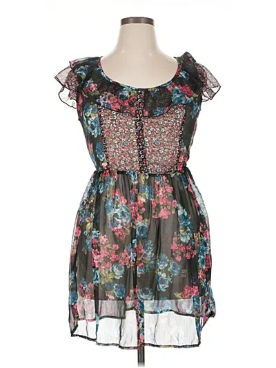 Pre-owned American Rag Cie Casual Dress In Teal