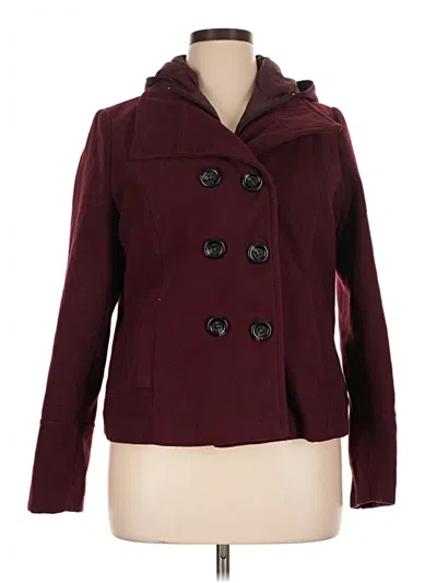 Pre-owned American Rag Cie Coat In Burgundy