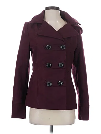 Pre-owned American Rag Cie Coat In Burgundy
