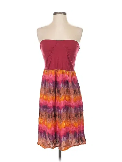 Pre-owned American Rag Cie Cocktail Dress In Burgundy