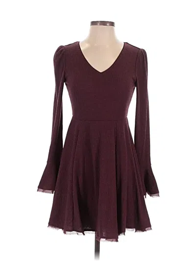Pre-owned American Rag Cie Cocktail Dress In Burgundy