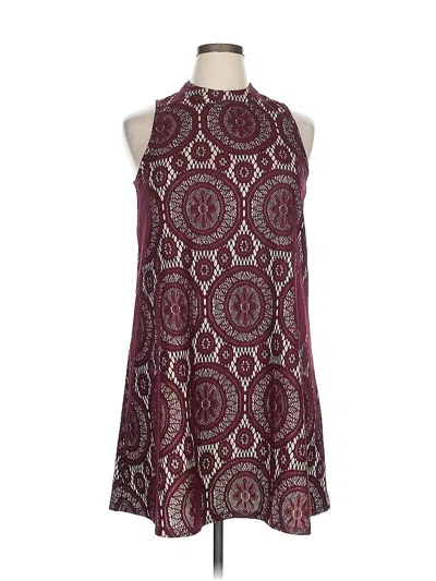 Pre-owned American Rag Cie Cocktail Dress In Burgundy