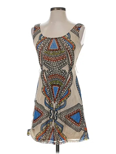 Pre-owned American Rag Cie Cocktail Dress In Tan