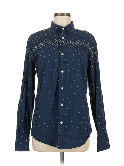 Pre-owned American Rag Cie Long Sleeve Button Down Shirt In Blue