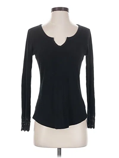 Pre-owned American Rag Cie Long Sleeve T-shirt In Black