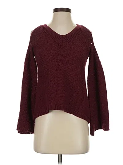 Pre-owned American Rag Cie Pullover Sweater In Burgundy