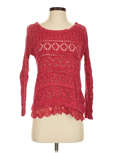 Pre-owned American Rag Cie Pullover Sweater In Red