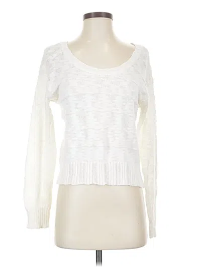 Pre-owned American Rag Cie Pullover Sweater In White