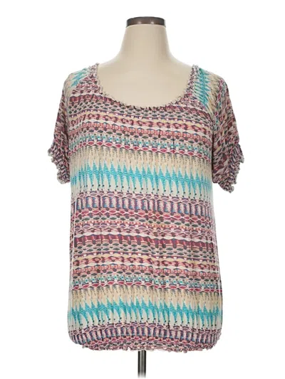 Pre-owned American Rag Cie Short Sleeve T-shirt In Teal