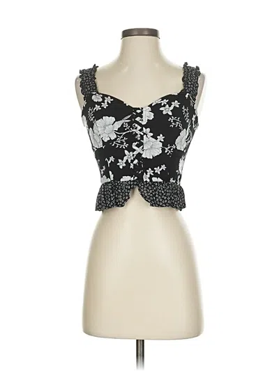 Pre-owned American Rag Cie Sleeveless Blouse In Black