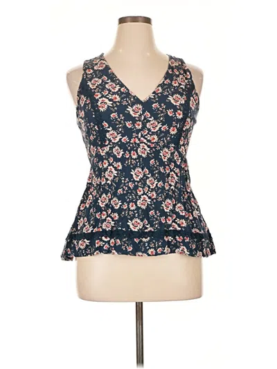 Pre-owned American Rag Cie Sleeveless Blouse In Blue