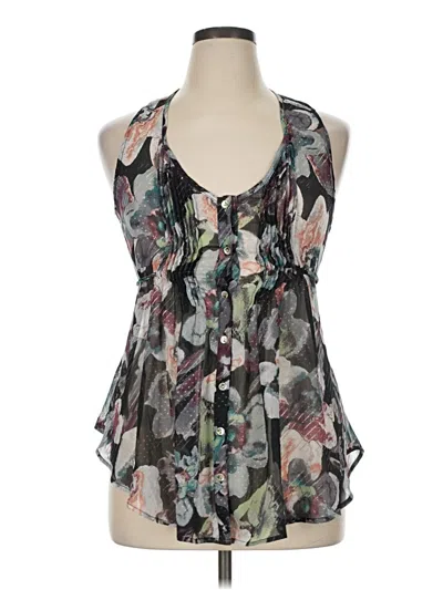 Pre-owned American Rag Cie Sleeveless Blouse In Gray