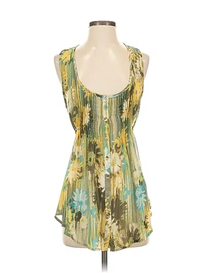 Pre-owned American Rag Cie Sleeveless Blouse In Green