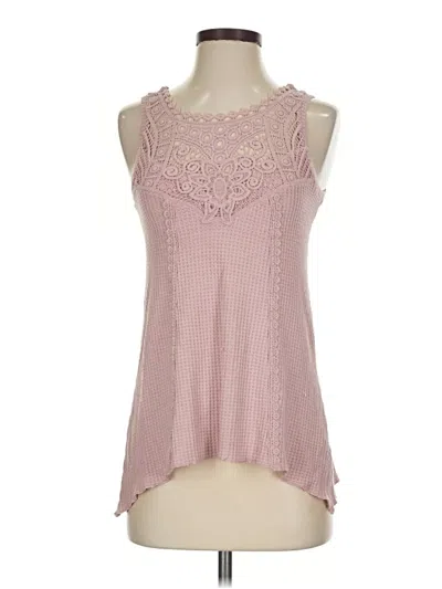Pre-owned American Rag Cie Sleeveless Blouse In Pink