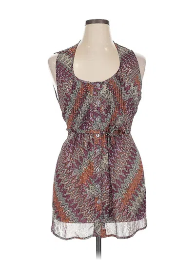 Pre-owned American Rag Cie Sleeveless Blouse In Purple