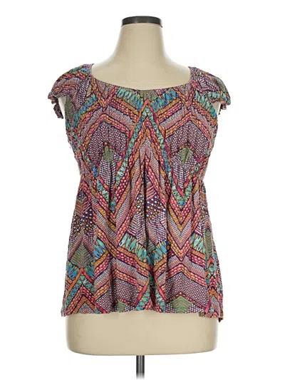 Pre-owned American Rag Cie Sleeveless Blouse In Purple