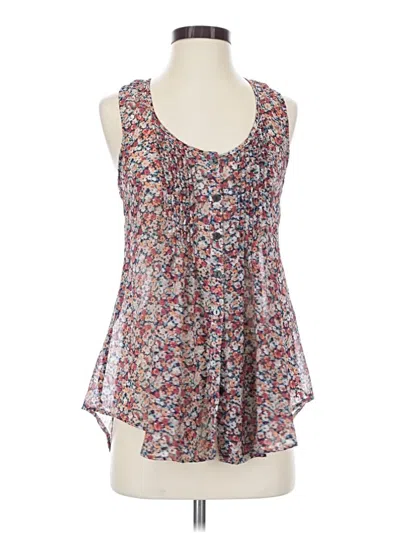 Pre-owned American Rag Cie Sleeveless Blouse In Red
