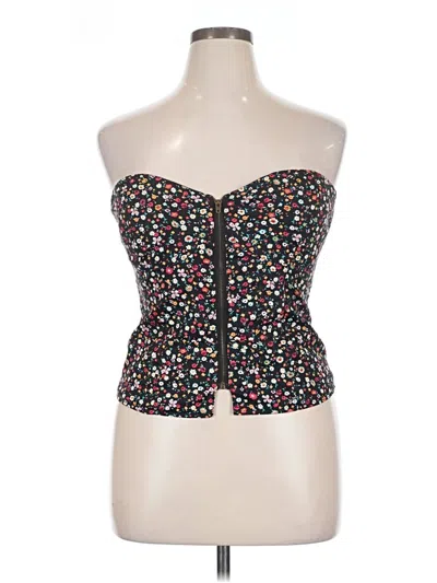 Pre-owned American Rag Cie Sleeveless Top Black Strapless Neckline Tops