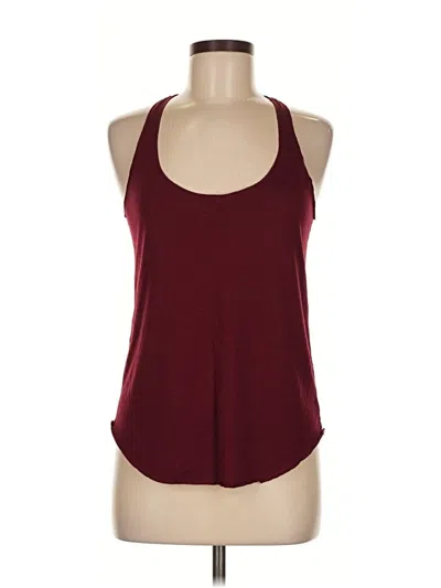 Pre-owned American Rag Cie Tank Top Burgundy Halter Neckline Tops