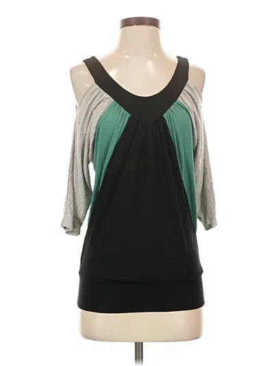 Pre-owned American Rag Cie Tank Top Green Cold Shoulder Neckline Tops