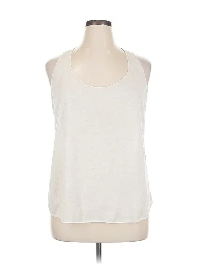 Pre-owned American Rag Cie Tank Top Ivory Halter Neckline Tops In White