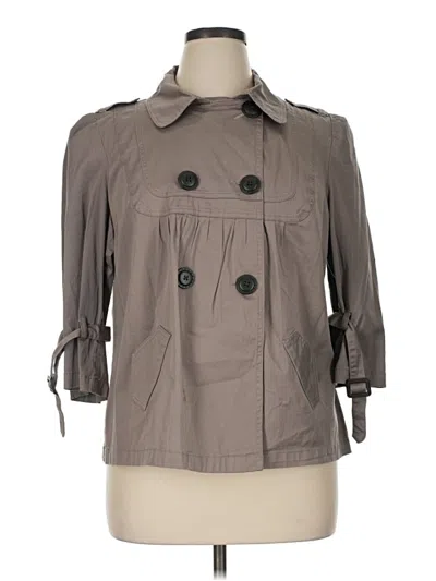 Pre-owned American Rag Cie Trenchcoat In Gray