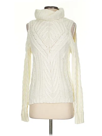 Pre-owned American Rag Cie Turtleneck Sweater In Ivory