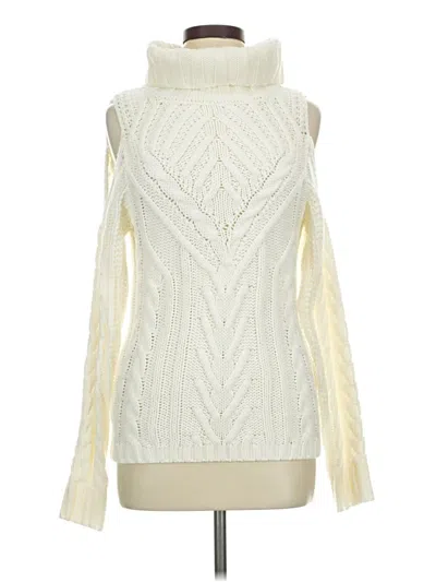 Pre-owned American Rag Cie Turtleneck Sweater In White