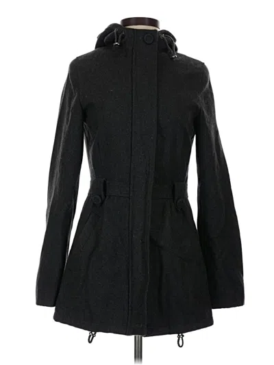 Pre-owned American Rag Cie Wool Coat In Black