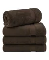 American Soft Linen Bekos Premium 100% Turkish Cotton 4-piece Bath Towel Set In Brown