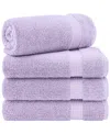 American Soft Linen Bekos Premium 100% Turkish Cotton 4-piece Bath Towel Set In Lilac