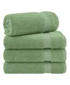 American Soft Linen Bekos Premium 100% Turkish Cotton 4-piece Bath Towel Set In Sage Green