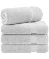 American Soft Linen Bekos Premium 100% Turkish Cotton 4-piece Bath Towel Set In Silver Gray