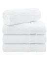 American Soft Linen Bekos Premium 100% Turkish Cotton 4-piece Bath Towel Set In White