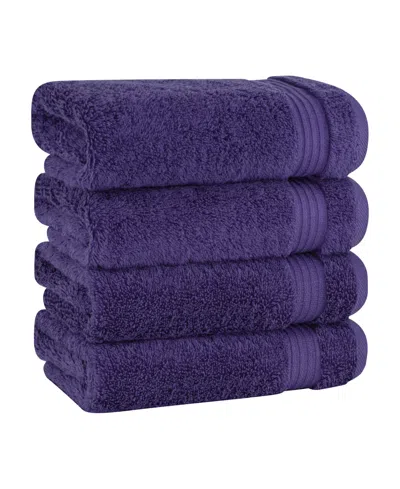AMERICAN SOFT LINEN BEKOS PREMIUM 100% TURKISH COTTON 4-PIECE HAND TOWEL SET