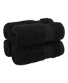 American Soft Linen Bekos Premium 100% Turkish Cotton 4-piece Washcloth Set In Black