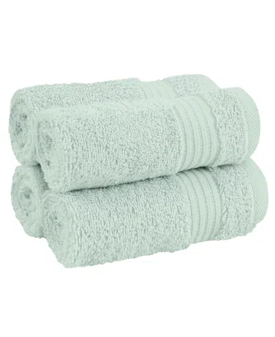 American Soft Linen Bekos Premium 100% Turkish Cotton 4-piece Washcloth Set In Mint