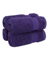 American Soft Linen Bekos Premium 100% Turkish Cotton 4-piece Washcloth Set In Purple